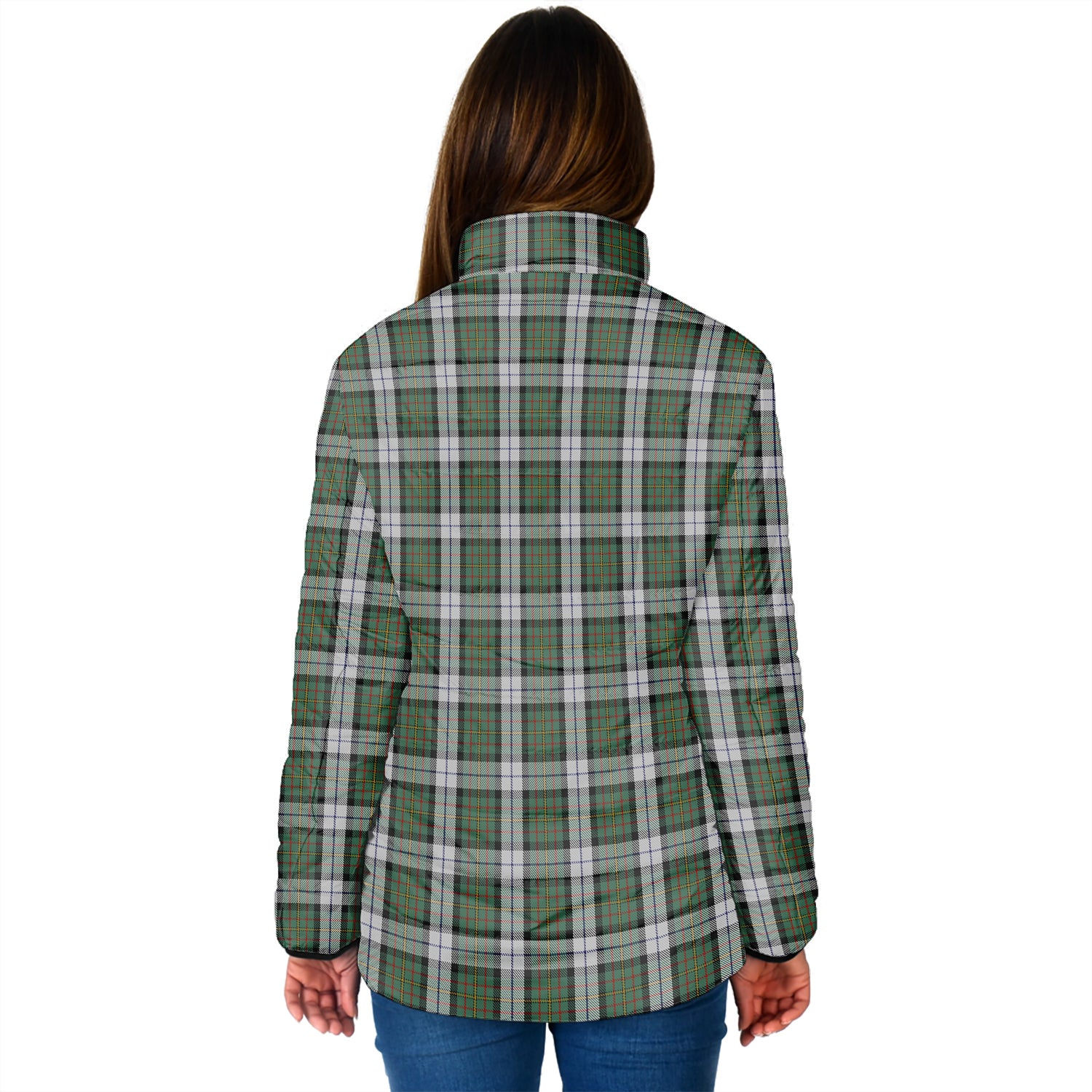 MacLaren Dress Tartan Padded Jacket with Family Crest - Tartan Vibes Clothing