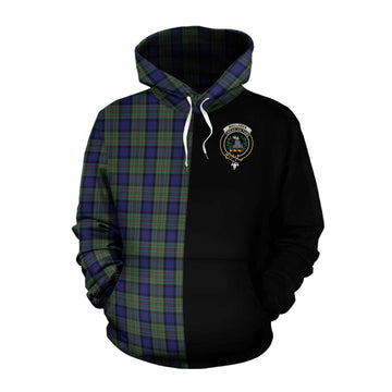 MacLaren (McLaren) Tartan Cotton Hoodie with Family Crest and Half Of Me Style