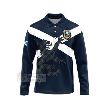 MacLaren (McLaren) Tartan Lion Rampant Long Sleeve Polo Shirt  Proudly Display Your Heritage with Alba Gu Brath and Clan Name