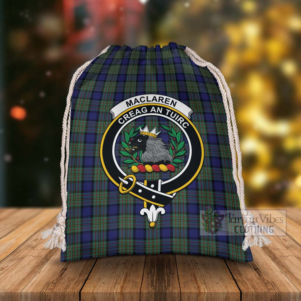 Tartan Vibes Clothing MacLaren (McLaren) Tartan Christmas Santa's Bag with Family Crest