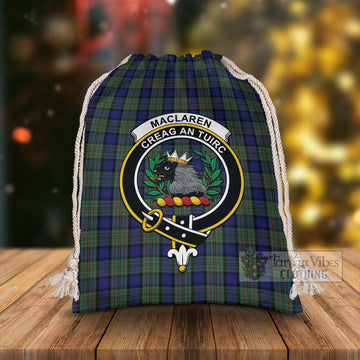 MacLaren (McLaren) Tartan Christmas Santa's Bag with Family Crest