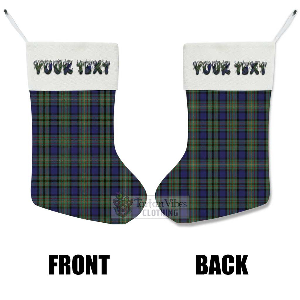 Tartan Vibes Clothing MacLaren (McLaren) Tartan Christmas Stocking with Personalized Text