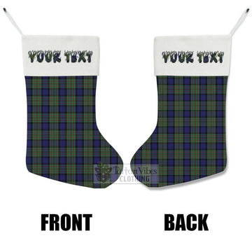 MacLaren (McLaren) Tartan Christmas Stocking with Personalized Text