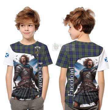 MacLaren (McLaren) Crest Tartan Kid T-Shirt Inspired by the Freedom of Scottish Warrior