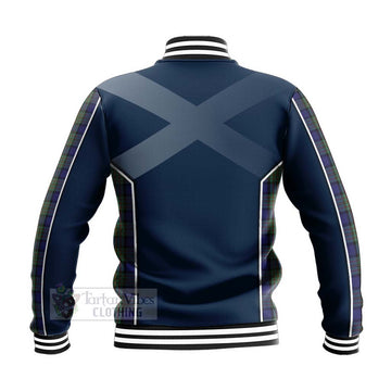 MacLaren (McLaren) Tartan Baseball Jacket with Family Crest and Scottish Thistle Vibes Sport Style