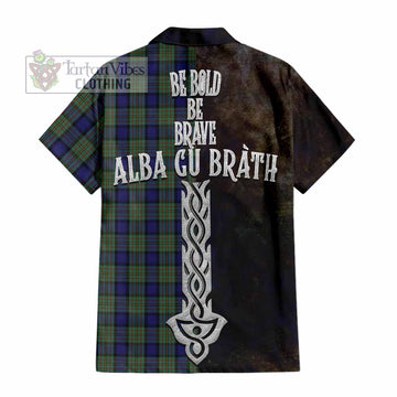 MacLaren (McLaren) Tartan Family Crest Hawaiian Shirt Alba Gu Brath Be Brave Lion Ancient Style - Tartan Vibes Clothing