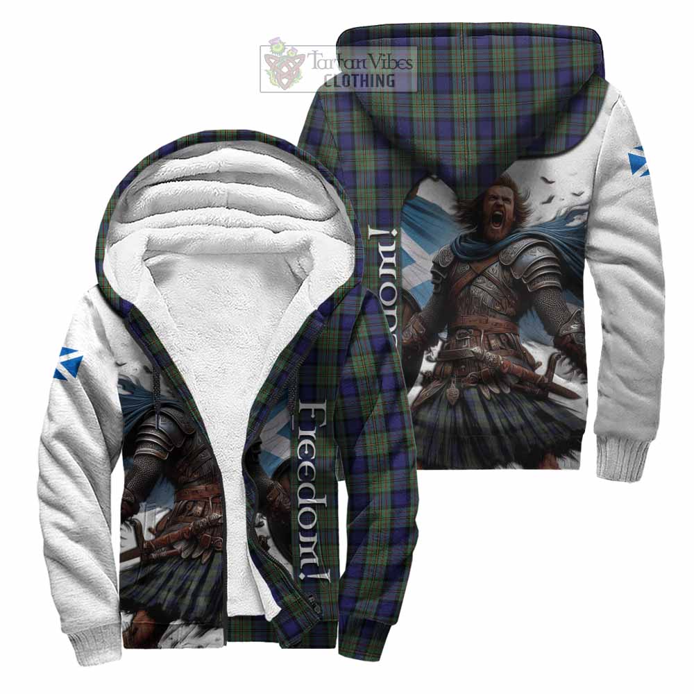 Tartan Vibes Clothing MacLaren (McLaren) Crest Tartan Sherpa Hoodie Inspired by the Freedom of Scottish Warrior