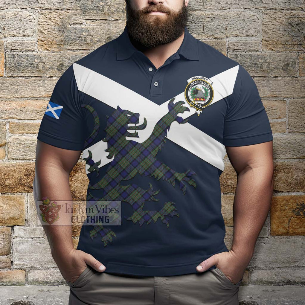 Tartan Vibes Clothing MacLaren (McLaren) Tartan Lion Rampant Polo Shirt – Proudly Display Your Heritage with Alba Gu Brath and Clan Name