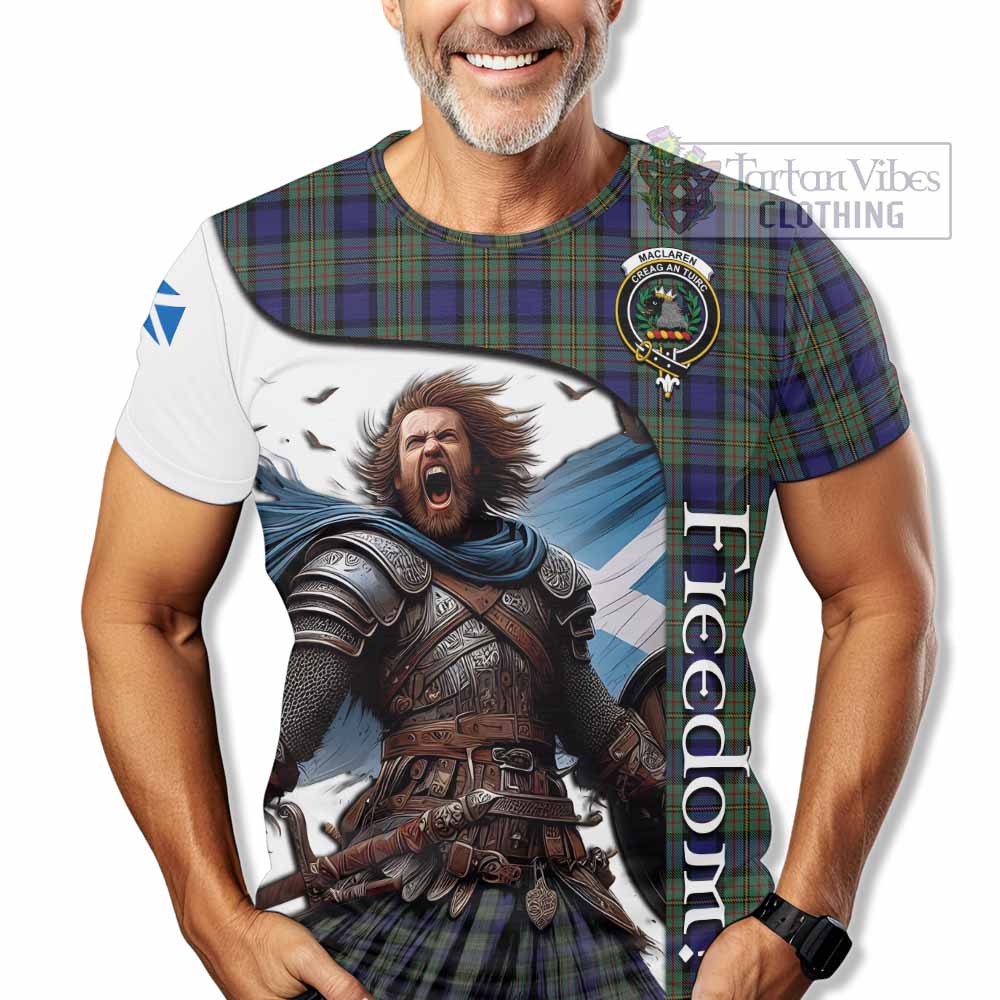 MacLaren (McLaren) Crest Tartan T-Shirt Inspired by the Freedom of Scottish Warrior