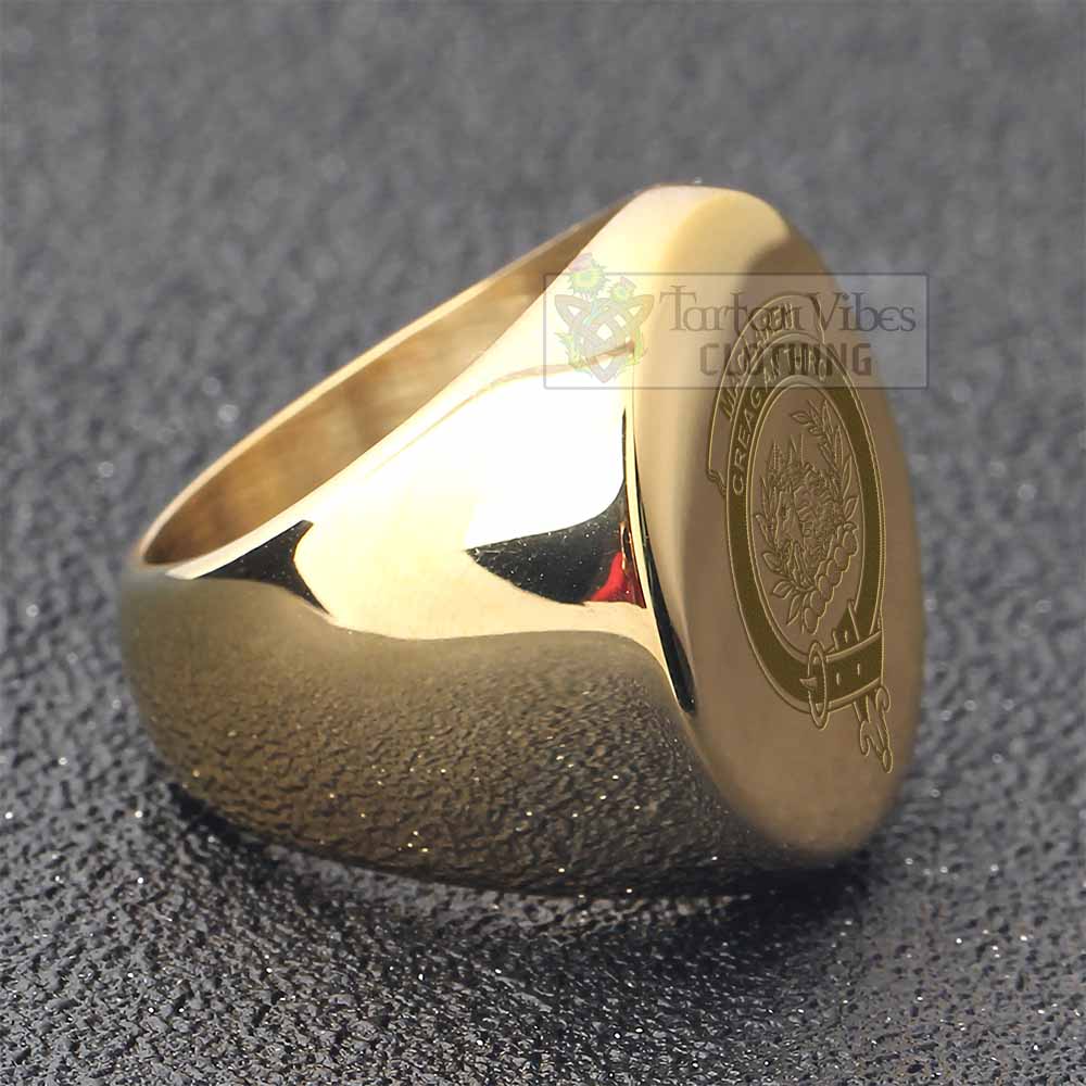 Tartan Vibes Clothing MacLaren (McLaren) Clan Crest Engraved Ring