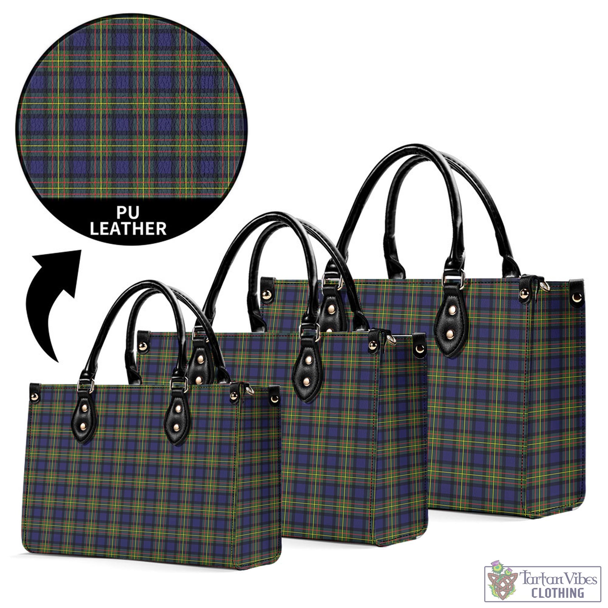 Tartan Vibes Clothing MacLaren Modern Tartan Luxury Leather Handbags