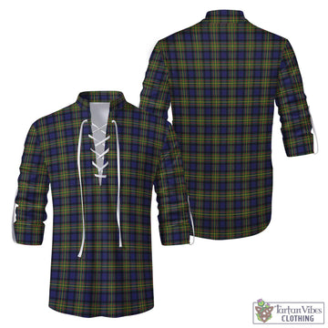 MacLaren Modern Tartan Men's Scottish Traditional Jacobite Ghillie Kilt Shirt