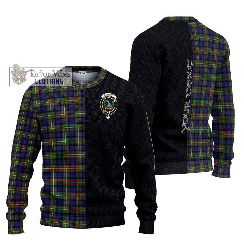 MacLaren Modern Tartan Knitted Sweater with Family Crest and Half Of Me Style Unisex - Tartanvibesclothing Shop