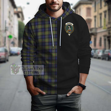 MacLaren Modern Tartan Hoodie with Family Crest and Half Of Me Style