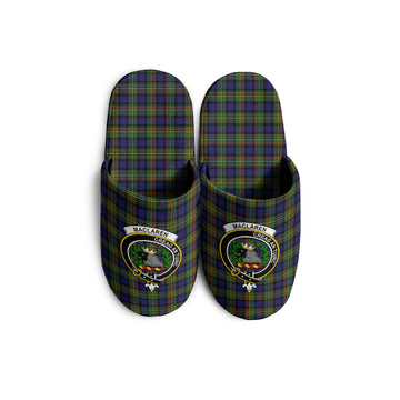 MacLaren Modern Tartan Home Slippers with Family Crest