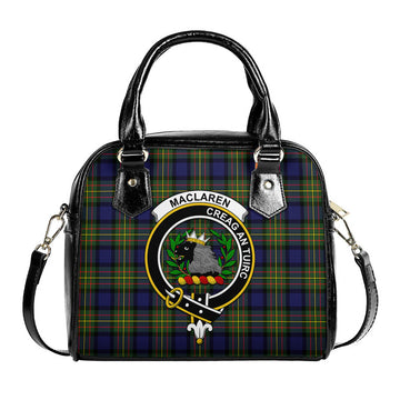 MacLaren Modern Tartan Shoulder Handbags with Family Crest