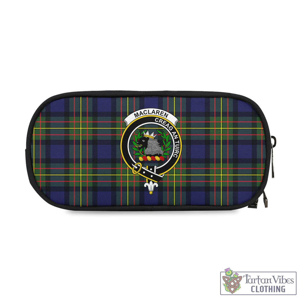 Tartan Vibes Clothing MacLaren Modern Tartan Pen and Pencil Case with Family Crest