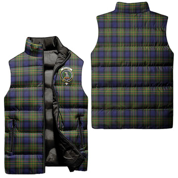 MacLaren Modern Tartan Sleeveless Puffer Jacket with Family Crest