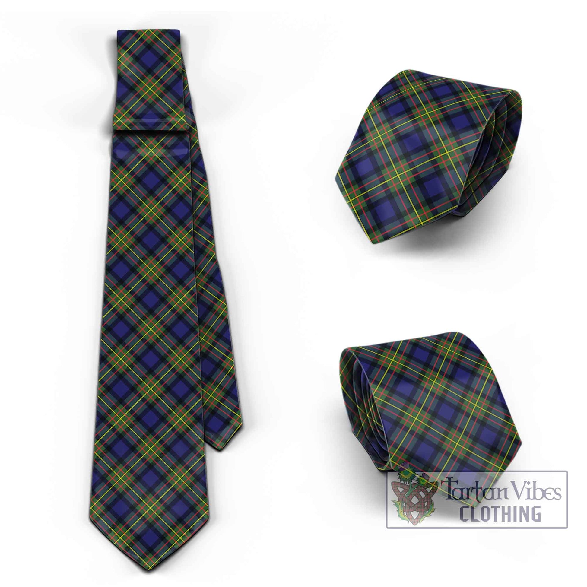 Tartan Vibes Clothing MacLaren Modern Tartan Classic Necktie Cross Style