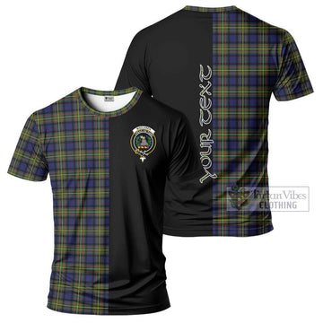 MacLaren Modern Tartan T-Shirt with Family Crest and Half Of Me Style