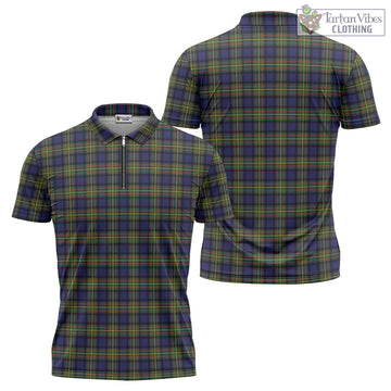 MacLaren Modern Tartan Zipper Polo Shirt