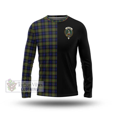 MacLaren Modern Tartan Long Sleeve T-Shirt with Family Crest and Half Of Me Style