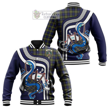 MacLaren Modern Tartan Baseball Jacket with Epic Bagpipe Style