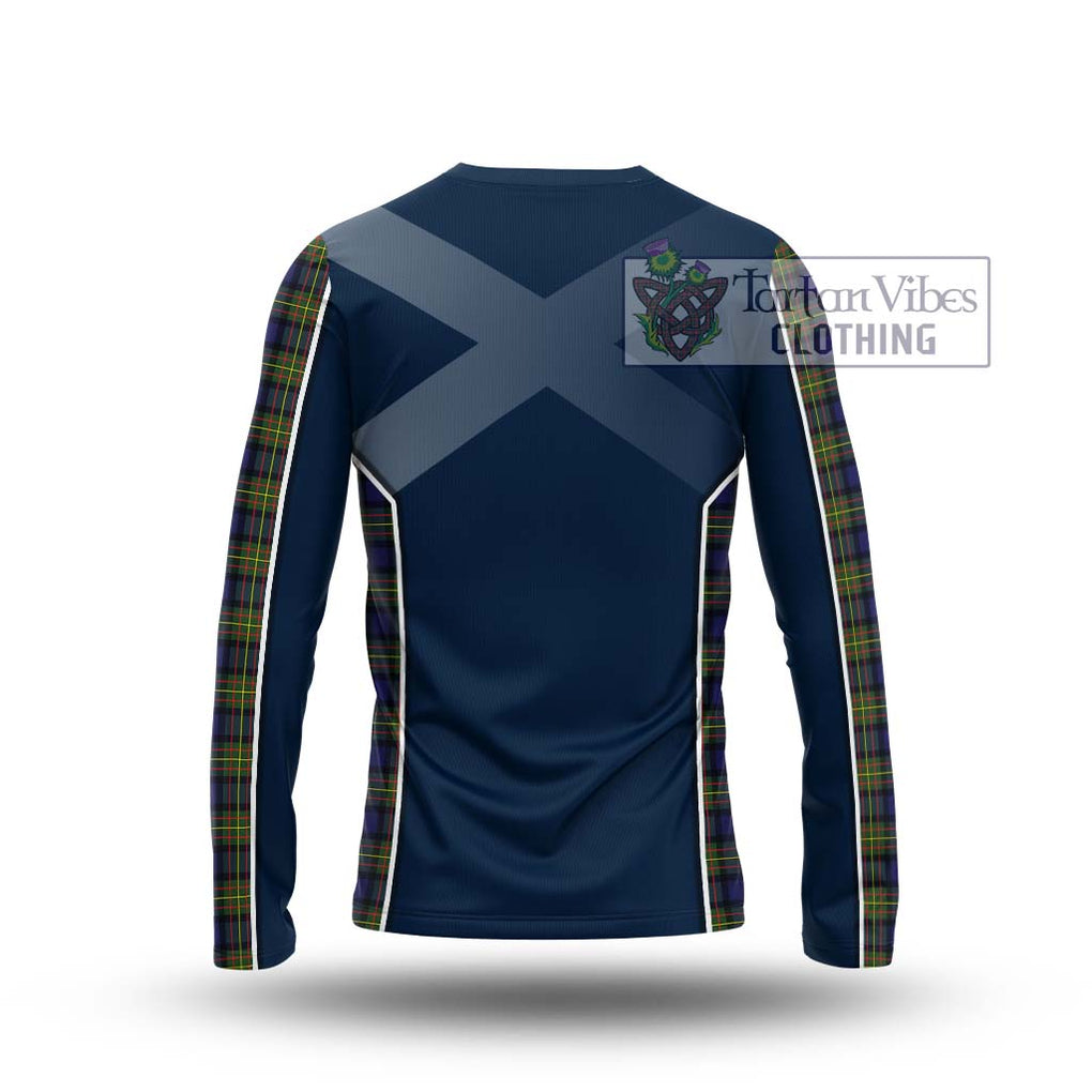 MacLaren Modern Tartan Long Sleeve T-Shirt with Family Crest and Lion Rampant Vibes Sport Style - Tartan Vibes Clothing