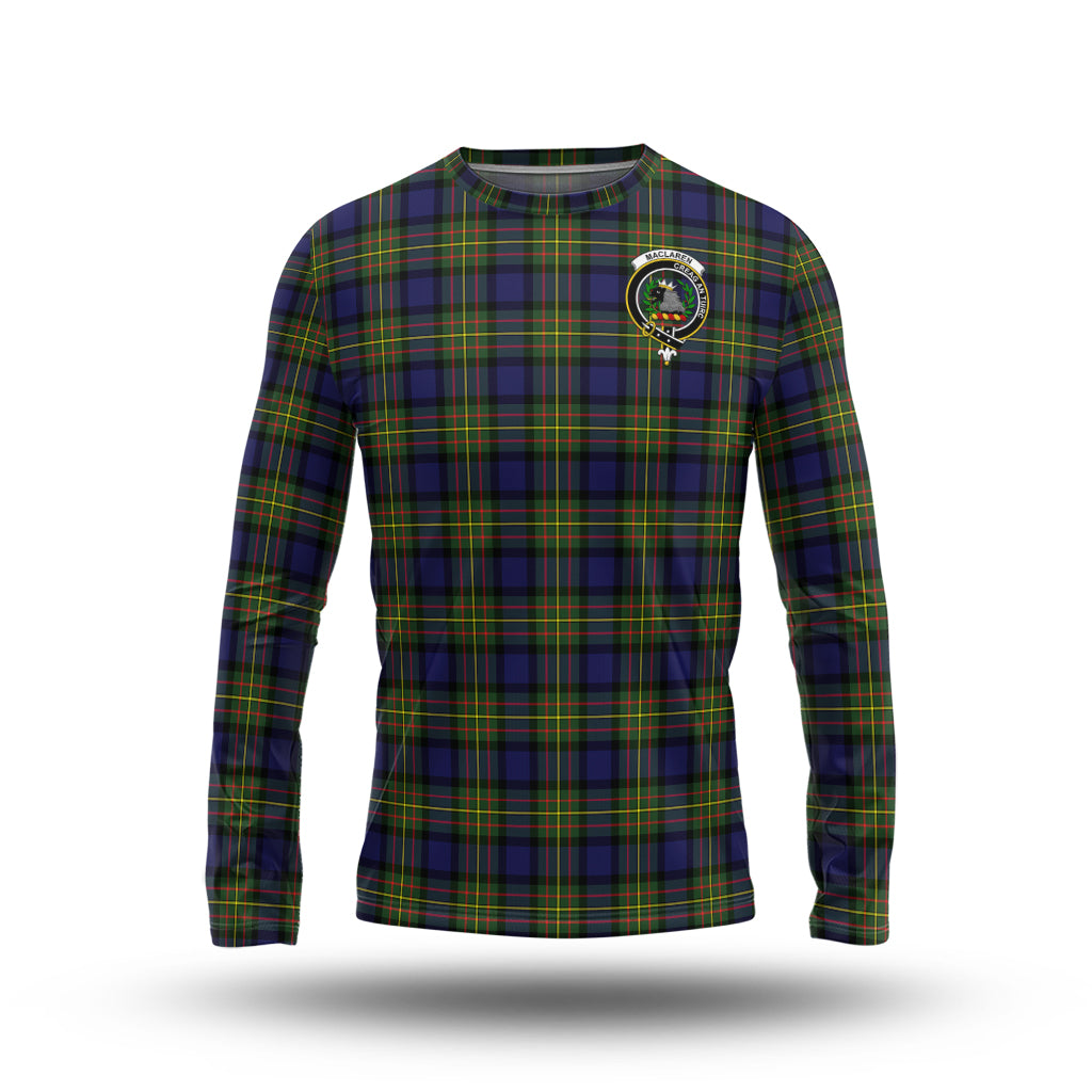 maclaren-modern-tartan-long-sleeve-t-shirt-with-family-crest