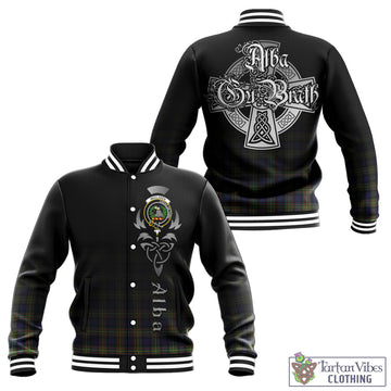 MacLaren Modern Tartan Baseball Jacket Featuring Alba Gu Brath Family Crest Celtic Inspired