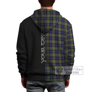 MacLaren Modern Tartan Hoodie with Family Crest and Half Of Me Style