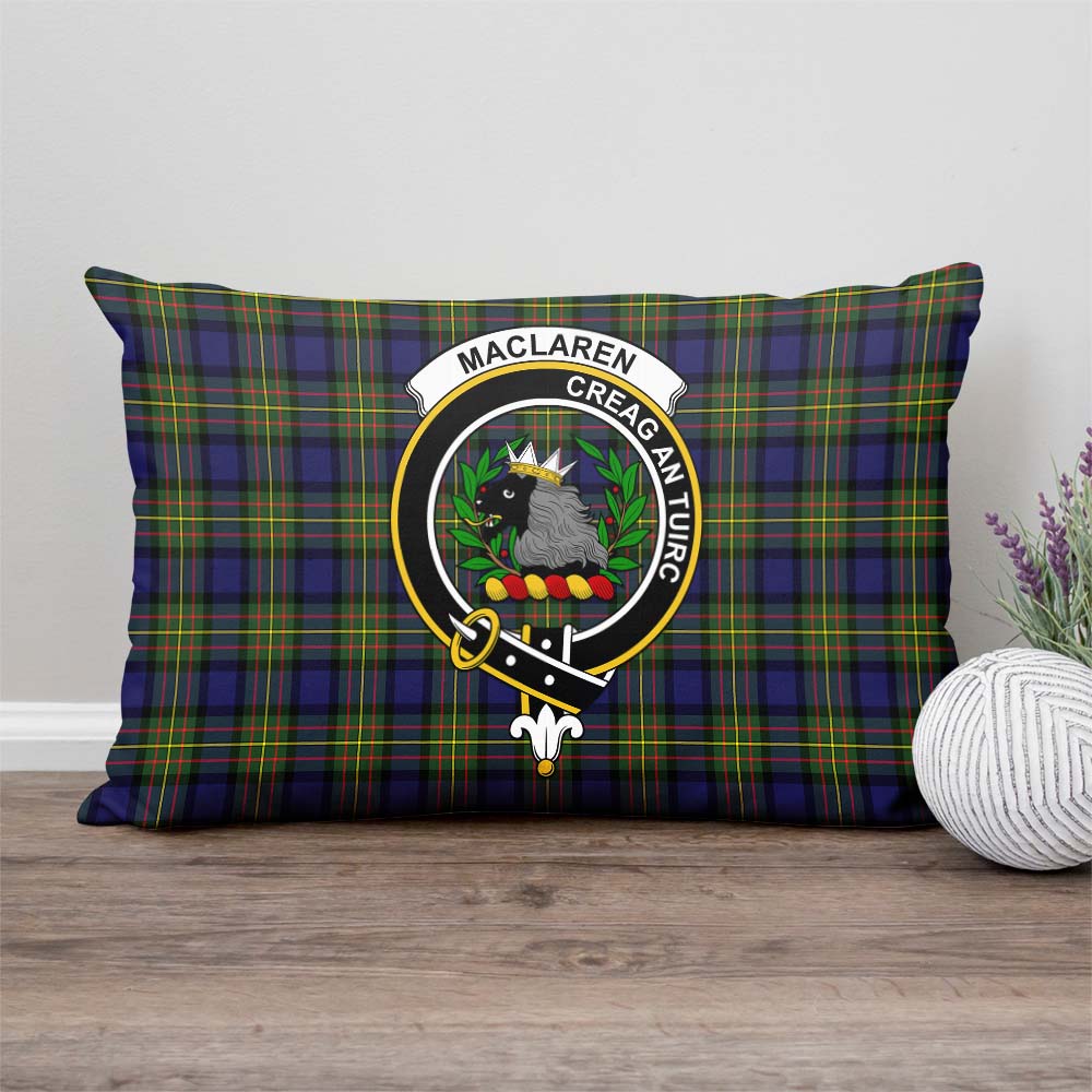 MacLaren Modern Tartan Pillow Cover with Family Crest Rectangle Pillow Cover - Tartanvibesclothing