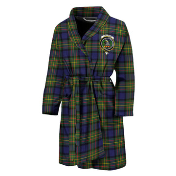 MacLaren Modern Tartan Bathrobe with Family Crest