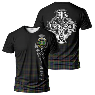 MacLaren Modern Tartan T-Shirt Featuring Alba Gu Brath Family Crest Celtic Inspired