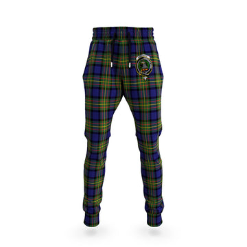 MacLaren Modern Tartan Joggers Pants with Family Crest