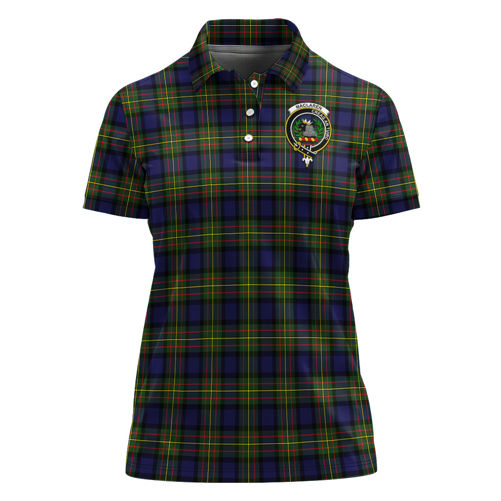 maclaren-modern-tartan-polo-shirt-with-family-crest-for-women