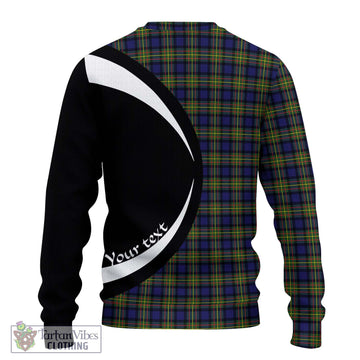 MacLaren Modern Tartan Ugly Sweater with Family Crest Circle Style