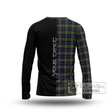 MacLaren Modern Tartan Long Sleeve T-Shirt with Family Crest and Half Of Me Style