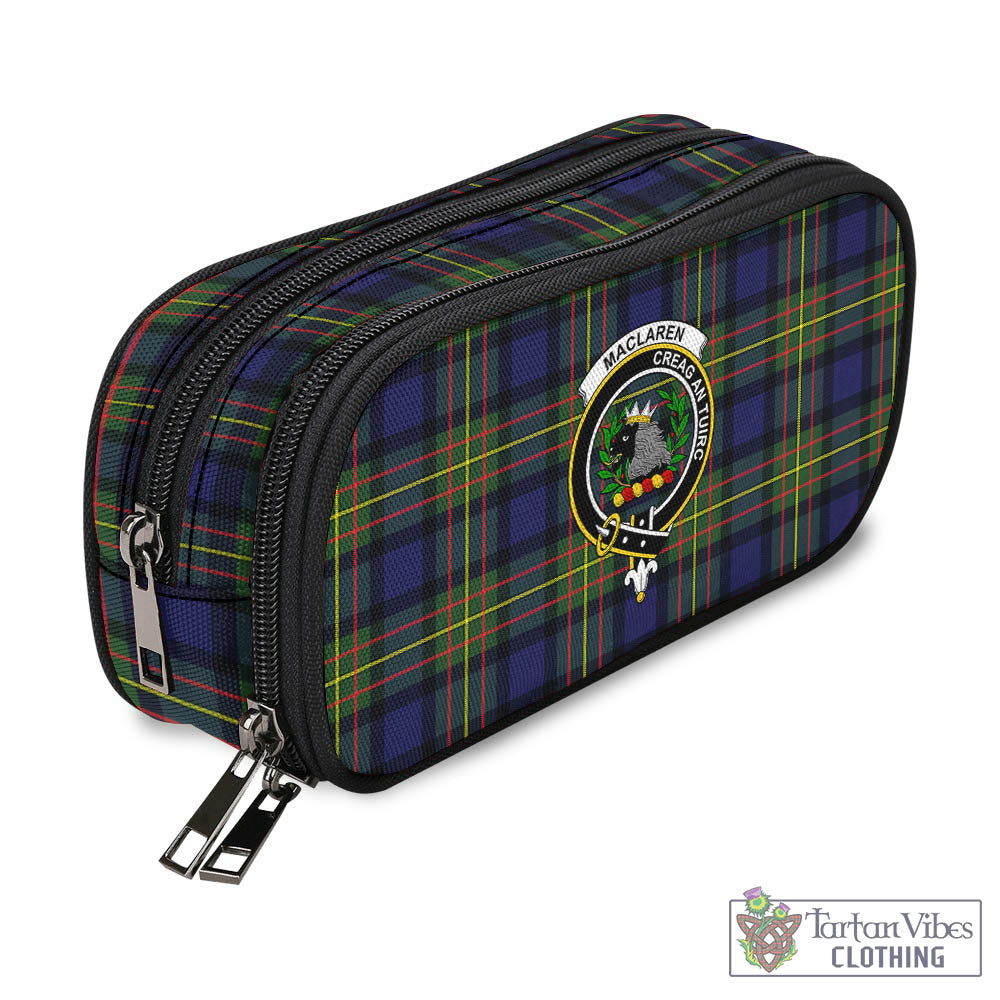 Tartan Vibes Clothing MacLaren Modern Tartan Pen and Pencil Case with Family Crest