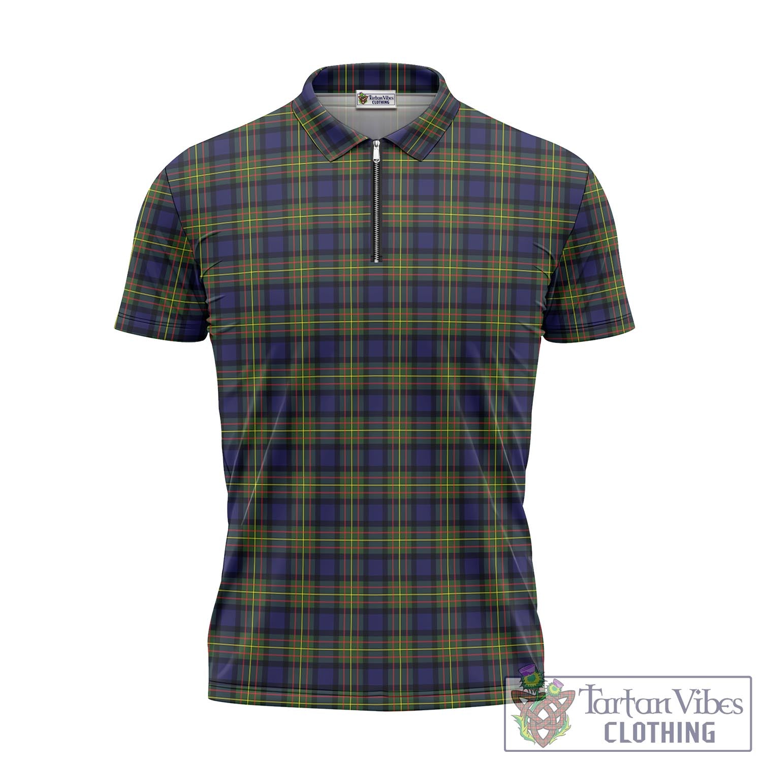 Tartan Vibes Clothing MacLaren Modern Tartan Zipper Polo Shirt