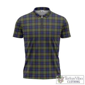 MacLaren Modern Tartan Zipper Polo Shirt