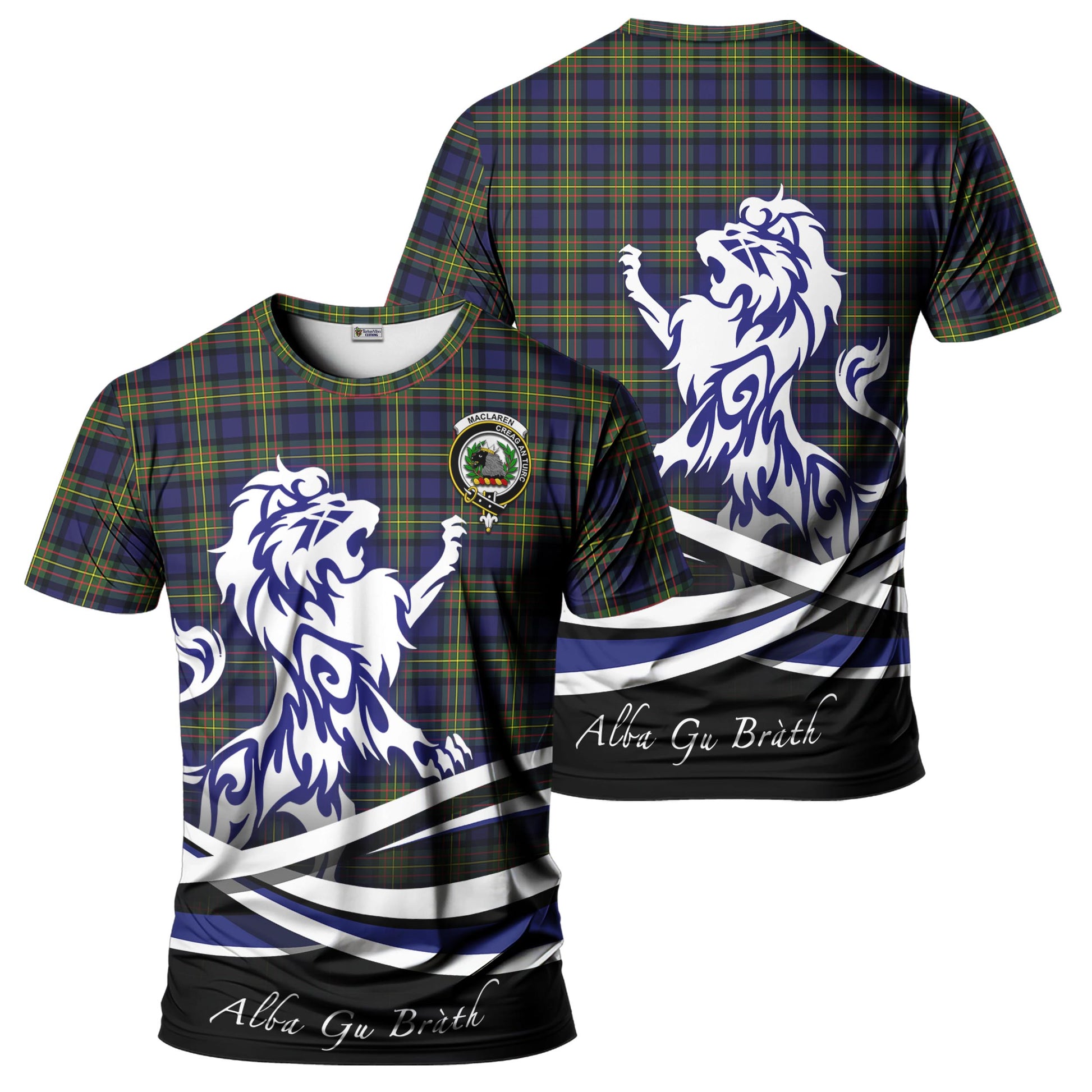 maclaren-modern-tartan-t-shirt-with-alba-gu-brath-regal-lion-emblem