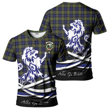 MacLaren Modern Tartan T-Shirt with Alba Gu Brath Regal Lion Emblem