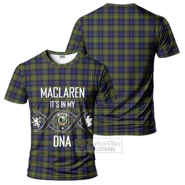 MacLaren Modern Tartan T-Shirt with Family Crest DNA In Me Style