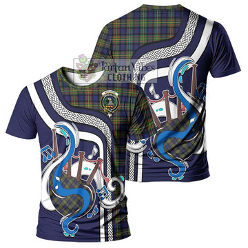 MacLaren Modern Tartan T-Shirt with Epic Bagpipe Style