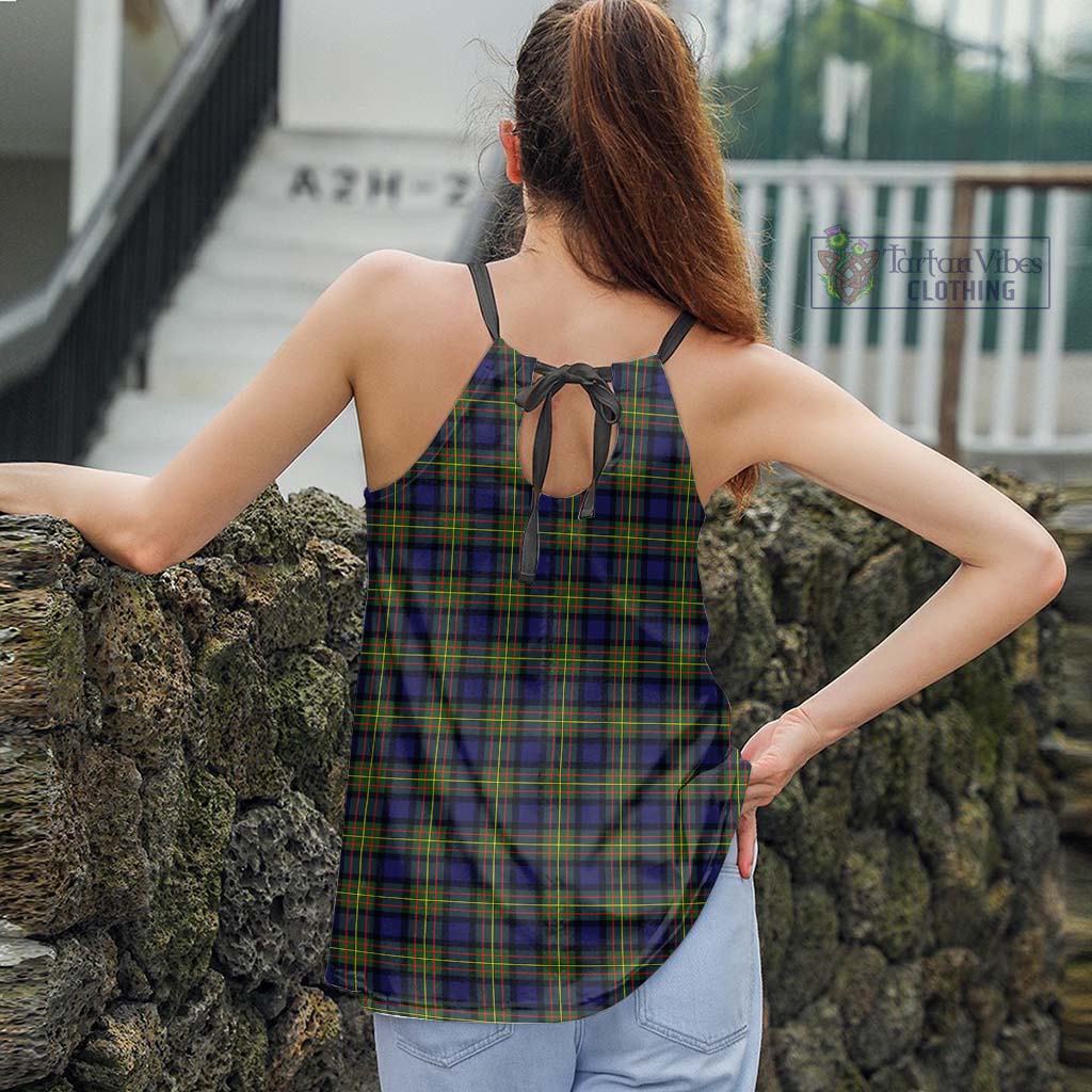 Tartan Vibes Clothing MacLaren Modern Tartan Loose Halter Neck Camisole