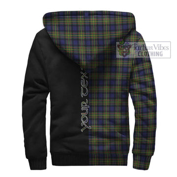 MacLaren Modern Tartan Sherpa Hoodie with Family Crest and Half Of Me Style