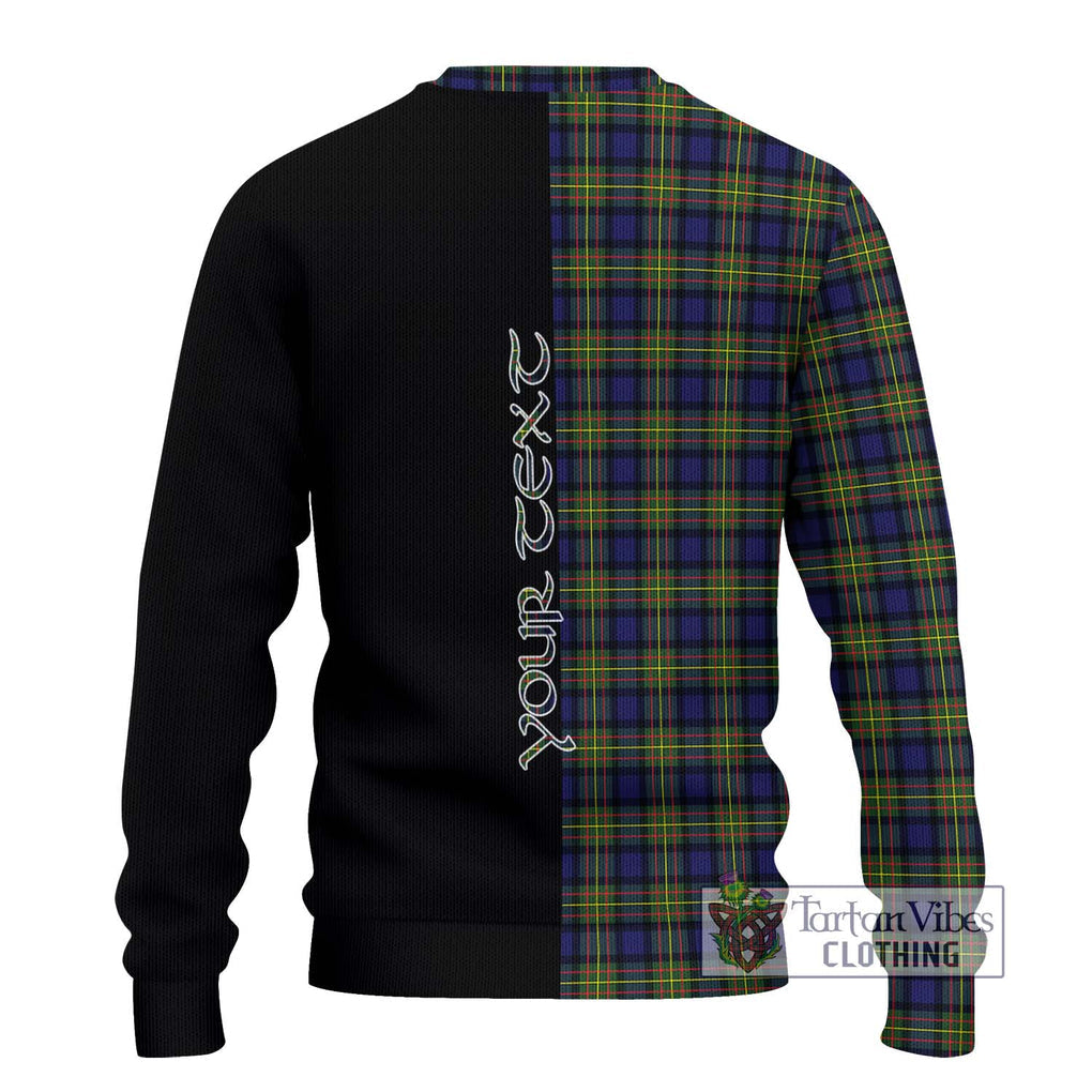 MacLaren Modern Tartan Knitted Sweater with Family Crest and Half Of Me Style - Tartanvibesclothing Shop