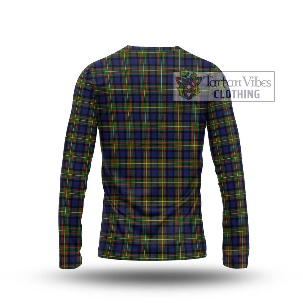 MacLaren Modern Tartan Long Sleeve T-Shirt with Family Crest DNA In Me Style - Tartanvibesclothing Shop