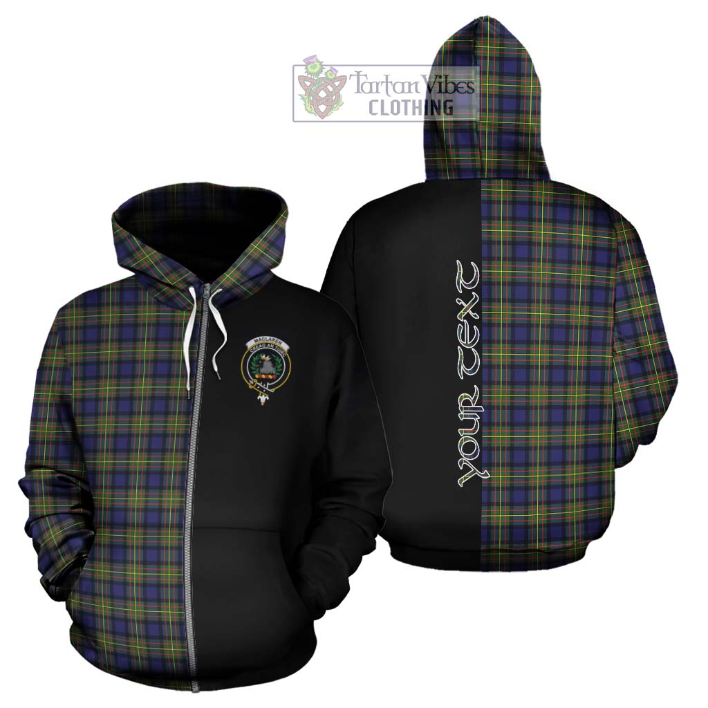 Tartan Vibes Clothing MacLaren Modern Tartan Hoodie with Family Crest and Half Of Me Style